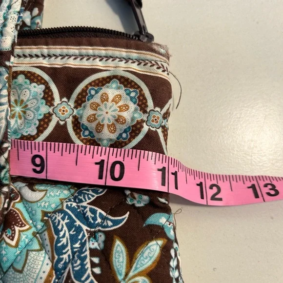 Vera Bradley Blue and Brown Floral Tote - Picture 9 of 9